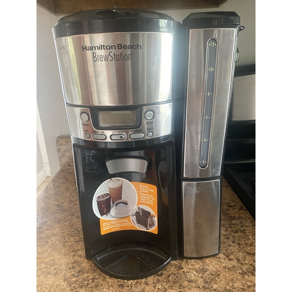 Hamilton Beach 47950 12-Cup BrewStation Dispensing Coffee Maker Tested WORKS